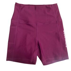 Authentic Get Lost Outfitters Colorado High-Waisted Burgundy Bike Shorts M